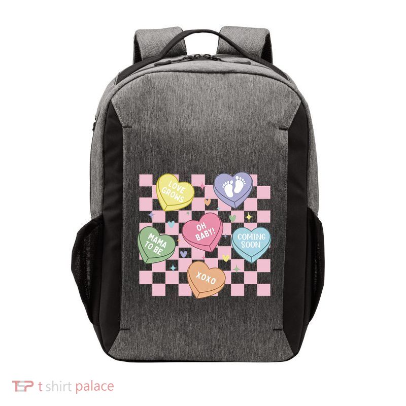 Pregnancy Announcet ValentineS Day Reveal Gift Vector Backpack