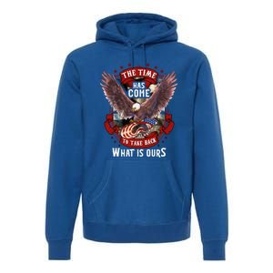 Proud American Vet Take Our Country Back Usa Flag Freedom Gift Premium Hoodie