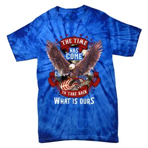 Proud American Vet Take Our Country Back Usa Flag Freedom Gift Tie-Dye T-Shirt