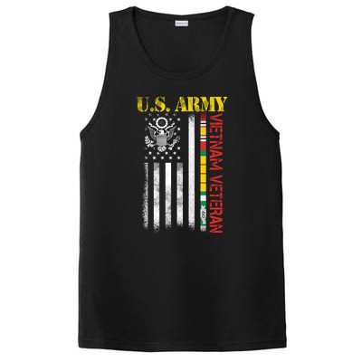 Proud Army Vietnam Veteran American Flag PosiCharge Competitor Tank