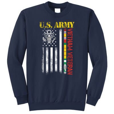 Proud Army Vietnam Veteran American Flag Sweatshirt