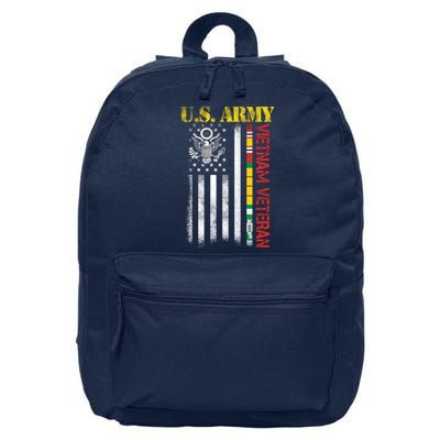 Proud Army Vietnam Veteran American Flag 16 in Basic Backpack