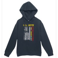 Proud Army Vietnam Veteran American Flag Urban Pullover Hoodie