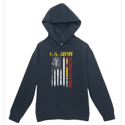 Proud Army Vietnam Veteran American Flag Urban Pullover Hoodie