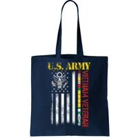 Proud Army Vietnam Veteran American Flag Tote Bag