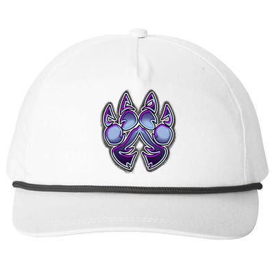 Paw Print Snapback Five-Panel Rope Hat