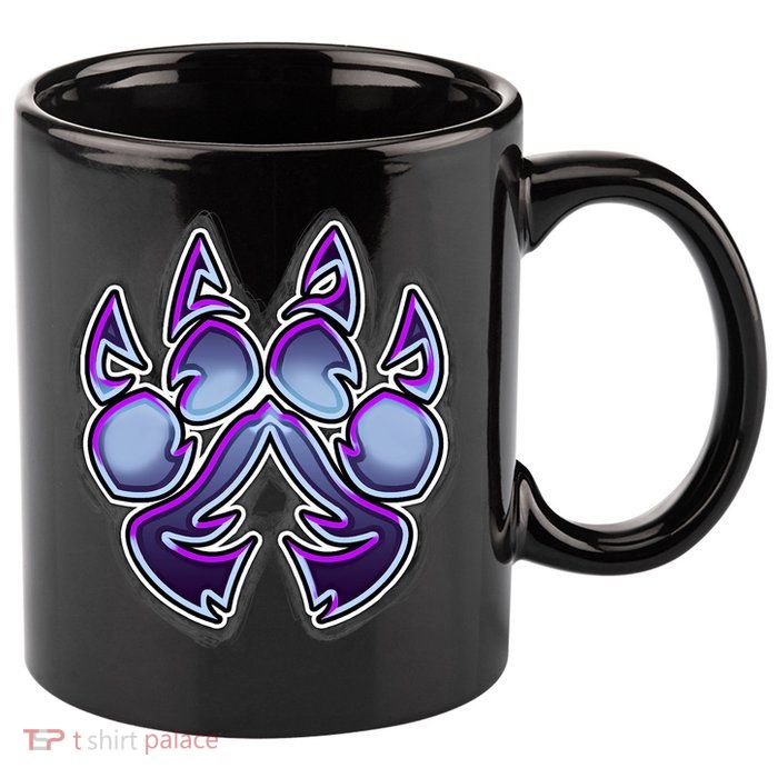 Paw Print 11oz C Handle Ceramic Mug