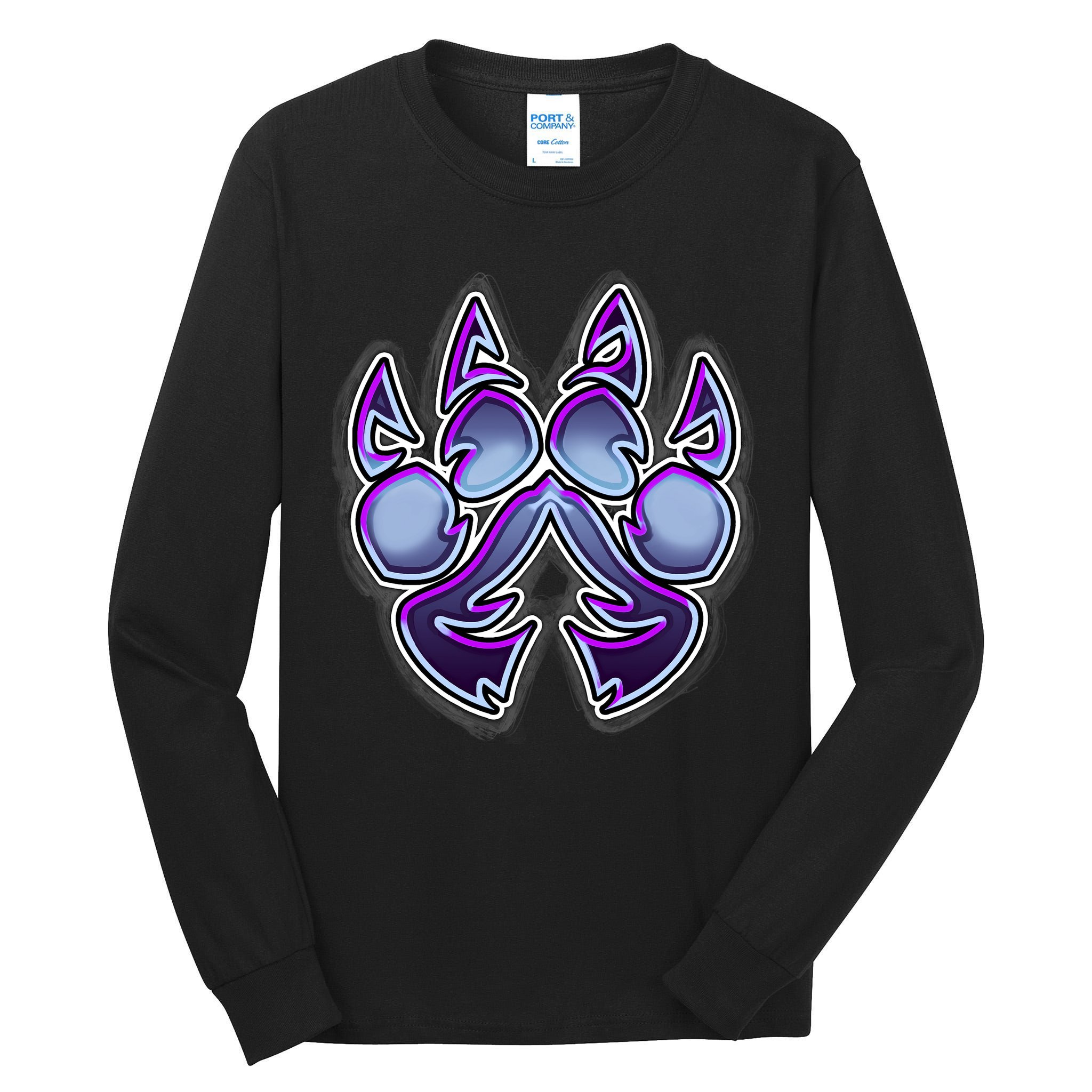Paw Print Tall Long Sleeve T-Shirt
