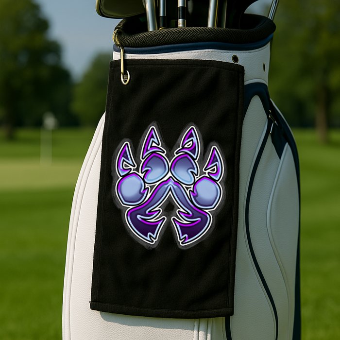 Paw Print Golf Towel