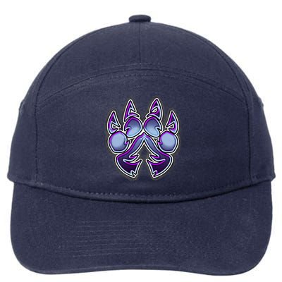 Paw Print 7-Panel Snapback Hat