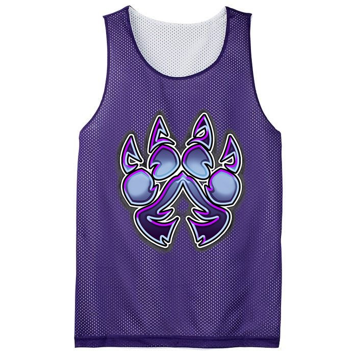 Paw Print Mesh Reversible Basketball Jersey Tank