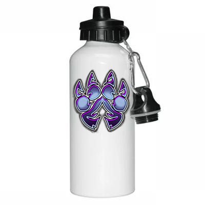 Paw Print Aluminum Water Bottle 