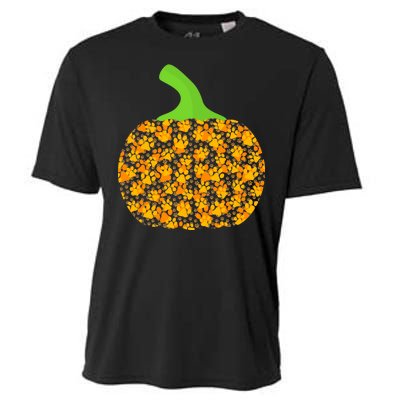 Paw Print Pumpkin Cooling Performance Crew T-Shirt