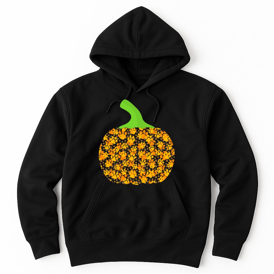 Paw Print Pumpkin Hoodie