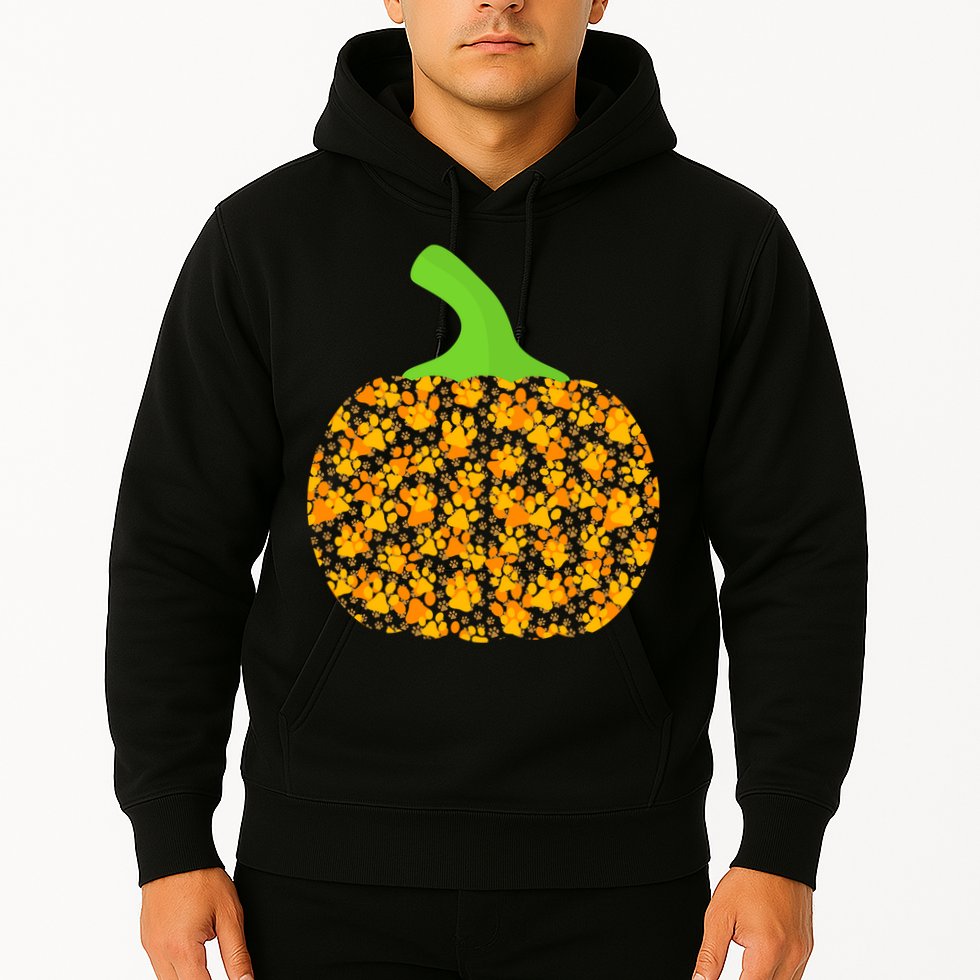 Paw Print Pumpkin Hoodie