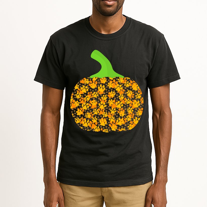 Paw Print Pumpkin Tall T-Shirt