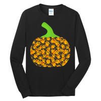 Paw Print Pumpkin Tall Long Sleeve T-Shirt