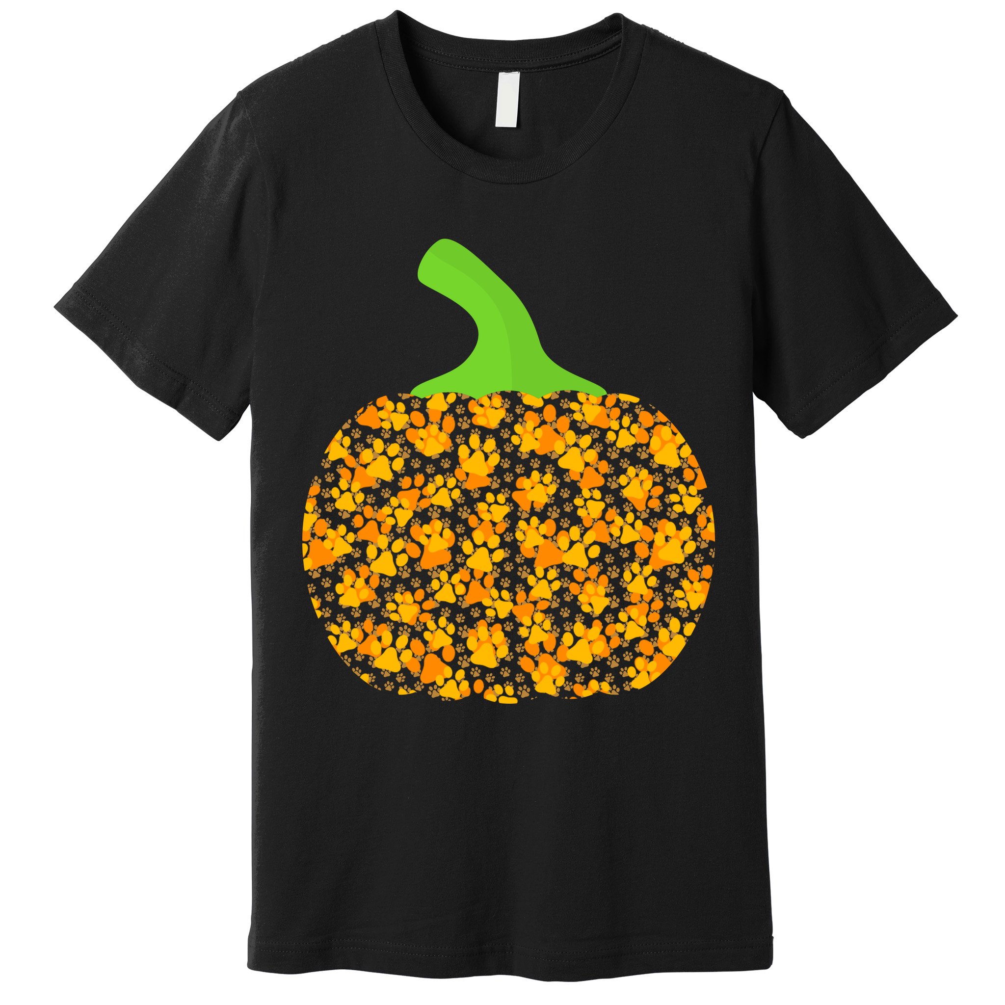 Paw Print Pumpkin Premium T-Shirt