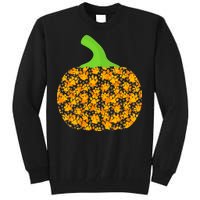 Paw Print Pumpkin Tall Sweatshirt