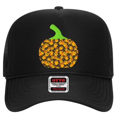 Paw Print Pumpkin Trucker Hat