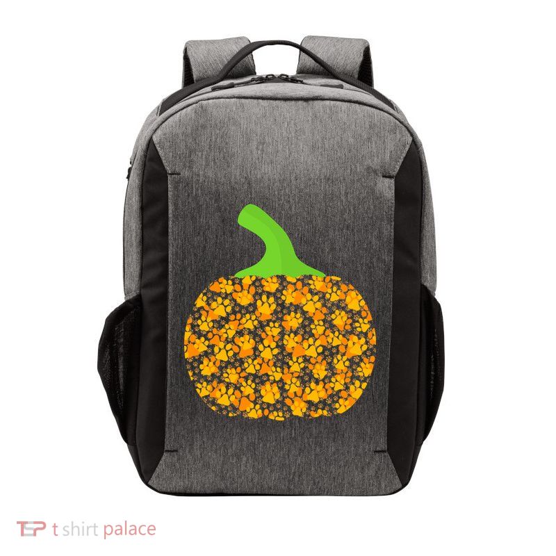 Paw Print Pumpkin Vector Backpack