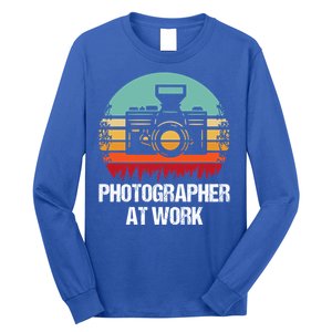 Photographer At Work Photographer Gift Long Sleeve Shirt