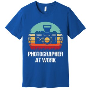 Photographer At Work Photographer Gift Premium T-Shirt