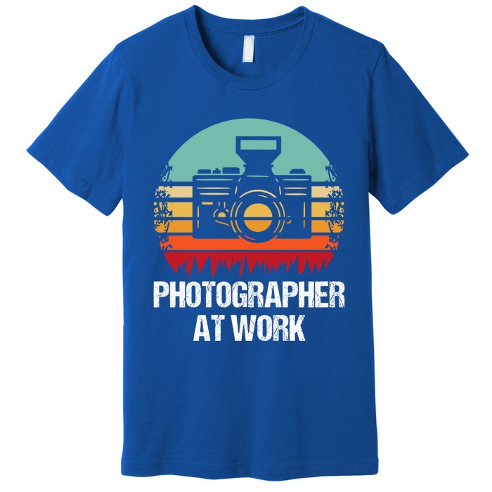 Photographer At Work Photographer Gift Premium T-Shirt