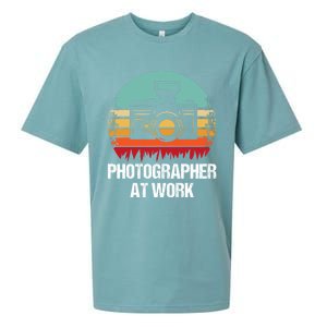 Photographer At Work Photographer Gift Sueded Cloud Jersey T-Shirt