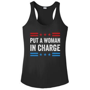 Put A Woman In Charge Kamala Harris Ladies PosiCharge Competitor Racerback Tank