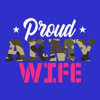 Proud Army Wife Camo Military Spouse Gift Tall T-Shirt