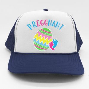 Pregnancy Announcements Women Easter Reveal Mom Trucker Hat