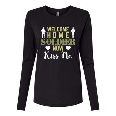 Proud Army Wife Friend Welcome Home Soldier Now Me Gift Womens Cotton Relaxed Long Sleeve T-Shirt