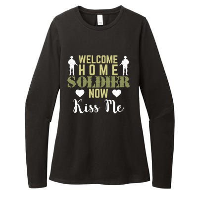 Proud Army Wife Friend Welcome Home Soldier Now Me Gift Womens CVC Long Sleeve Shirt