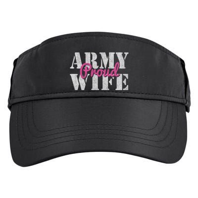 Proud Army Wife Great Gift Adult Drive Performance Visor