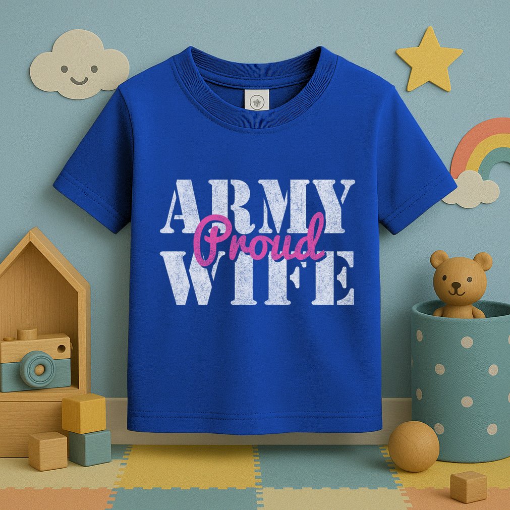 Proud Army Wife Great Gift Toddler T-Shirt