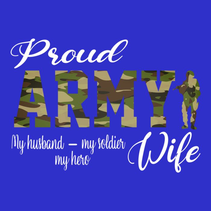 Proud Army Wife Husband Military Wife Of A Brave Us Soldier Gift Poster