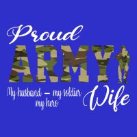 Proud Army Wife Husband Military Wife Of A Brave Us Soldier Gift Womens Tank Top