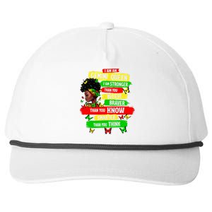 Proud Afro Woman Black Girl Zodiac Birthday Gemini Queen Snapback Five-Panel Rope Hat