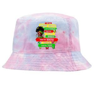 Proud Afro Woman Black Girl Zodiac Birthday Gemini Queen Tie-Dyed Bucket Hat