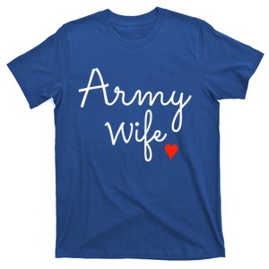 Proud Army Wife Military Spouse Usa Family Patriotic Gift T-Shirt