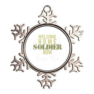 Proud Army Wife Friend Welcome Home Soldier Now Me Gift Metallic Star Ornament