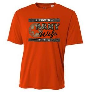 Proud Army Wife Gift Cooling Performance Crew T-Shirt