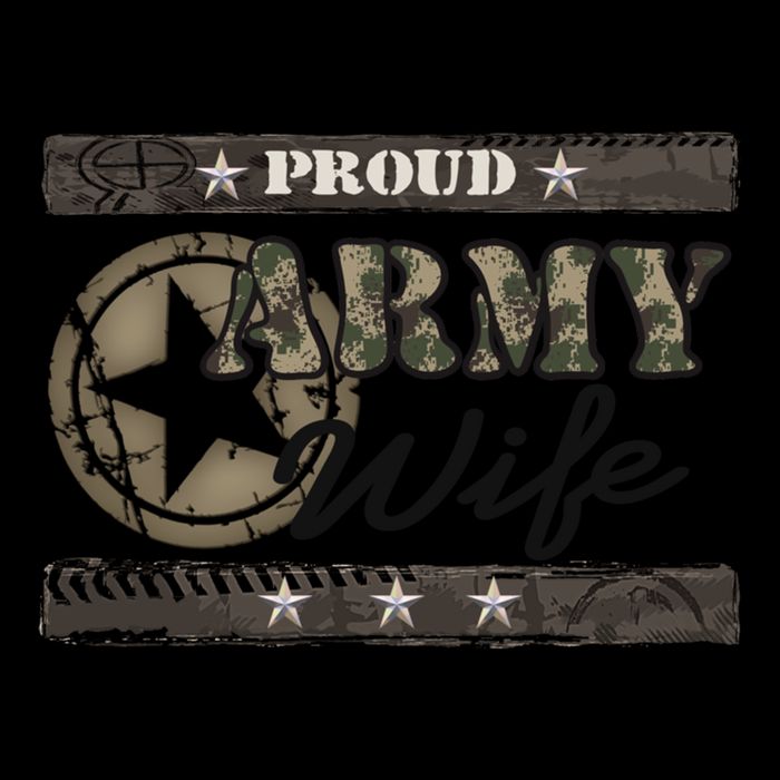 Proud Army Wife Gift Doggie Tank