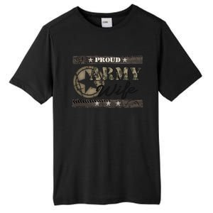 Proud Army Wife Gift Tall Fusion ChromaSoft Performance T-Shirt