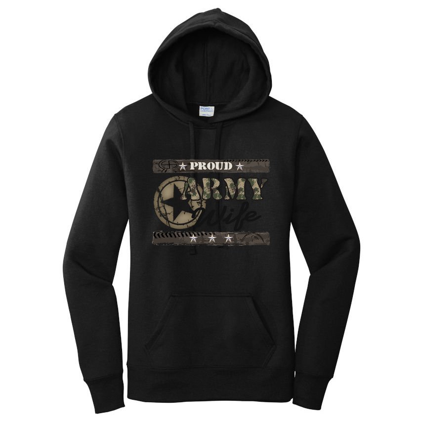 Proud Army Wife Gift Women's Pullover Hoodie