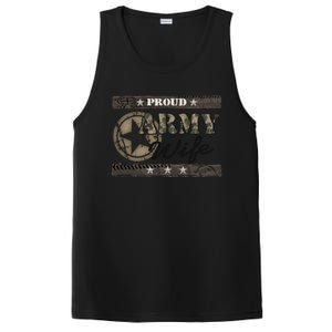 Proud Army Wife Gift PosiCharge Competitor Tank