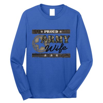 Proud Army Wife Gift Long Sleeve Shirt