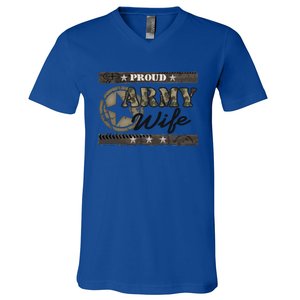 Proud Army Wife Gift V-Neck T-Shirt