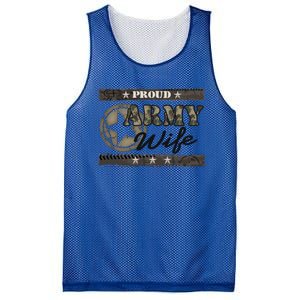 Proud Army Wife Gift Mesh Reversible Basketball Jersey Tank